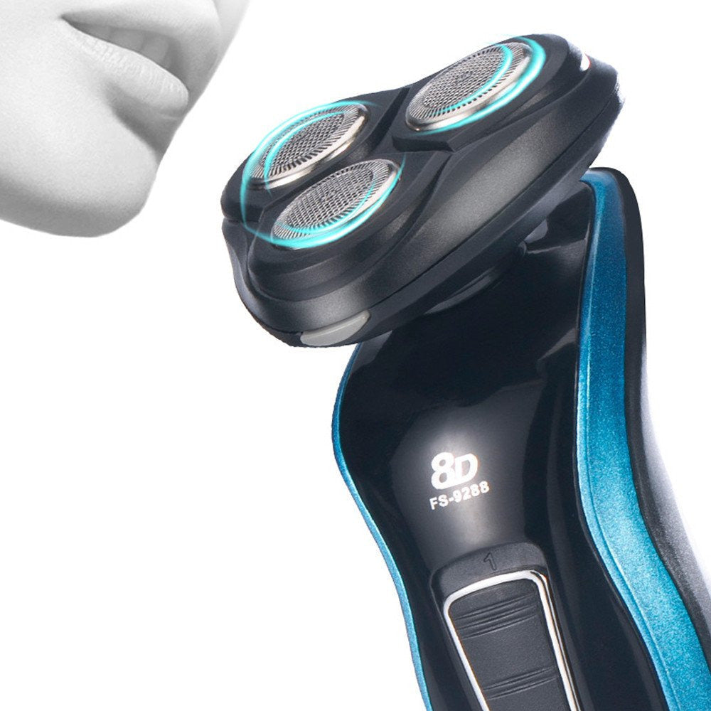 Rasoir électrique premium à 3 têtes mobiles pour un rasage confortable