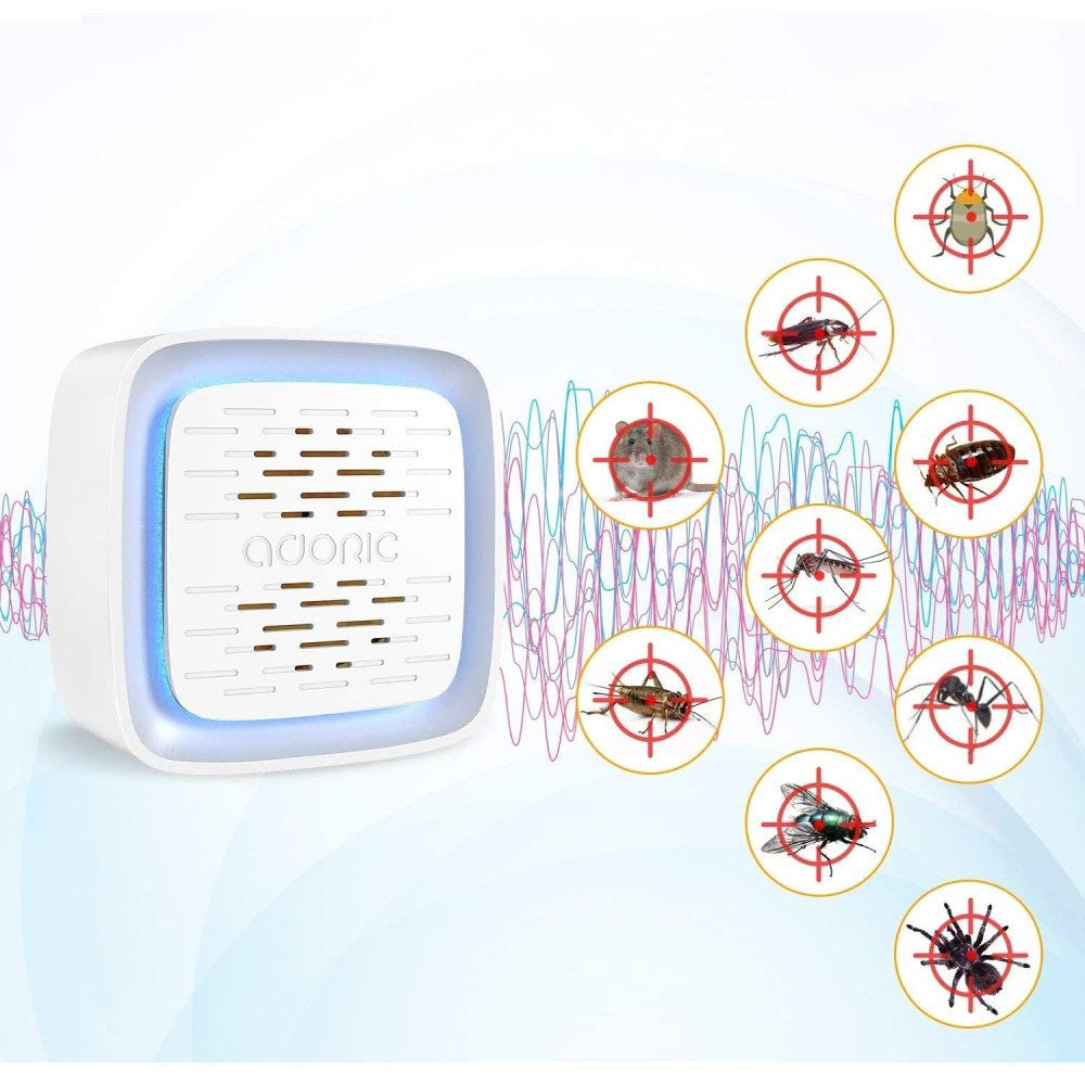 Choisissez la tranquillité : 4 prises ultrasons anti-insectes