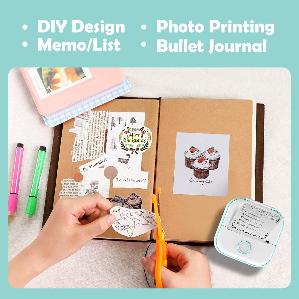 Imprimante Photo Bluetooth Instantanée - Capturez vos Souvenirs en un Instant !