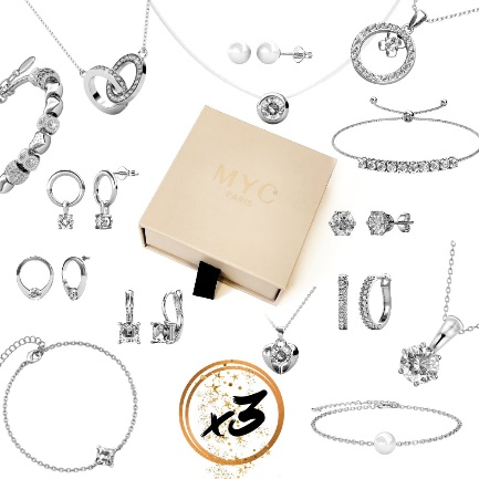 Coffret Mystère : 3 bijoux en cristaux autrichiens de qualité supérieure