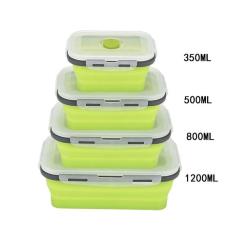 Boîtes de rangement en silicone pliables et pratiques