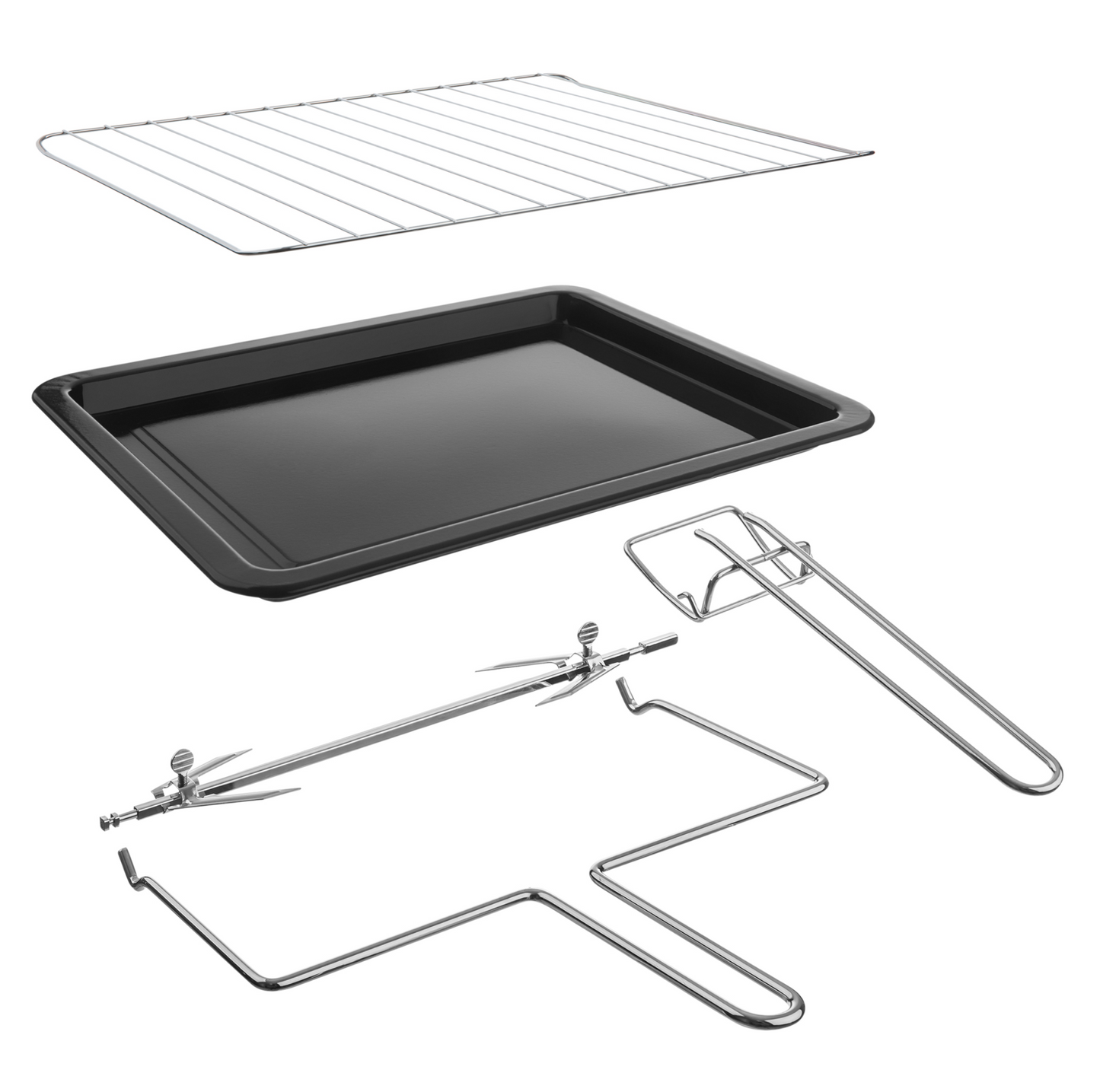 Four Électrique Rétro en Inox 35L – Cuisine Élégante et Performante