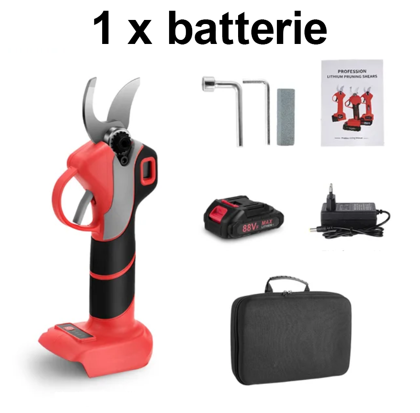 Cisaille Électrique Sans Fil 44V - Performance et Polyvalence pour l'Élagage