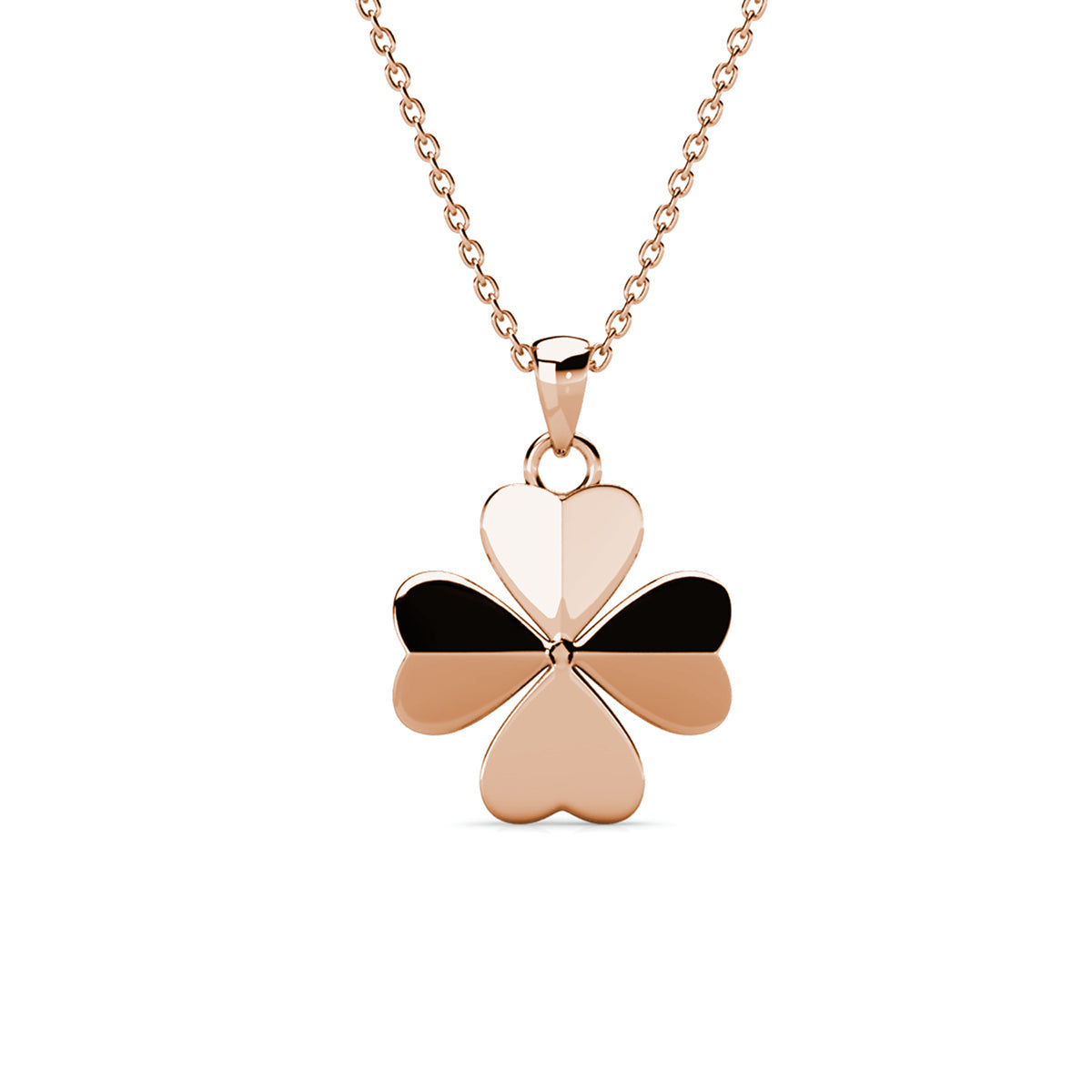 Parure pétale Clover : Collier, pendentif et boucles d'oreilles en cristaux Autrichiens