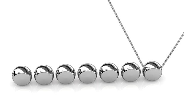 Collier Élégant en Plaqué Rhodium 18 Carats avec Cristaux Swarovski® Scintillants