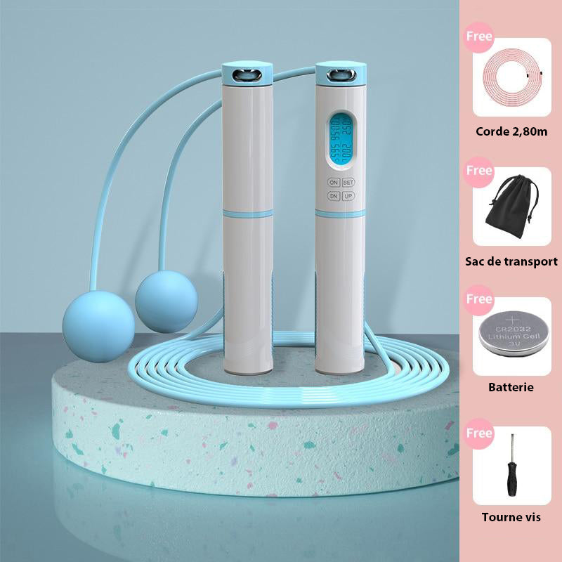 Corde à sauter intelligente avec sac de rangement pratique