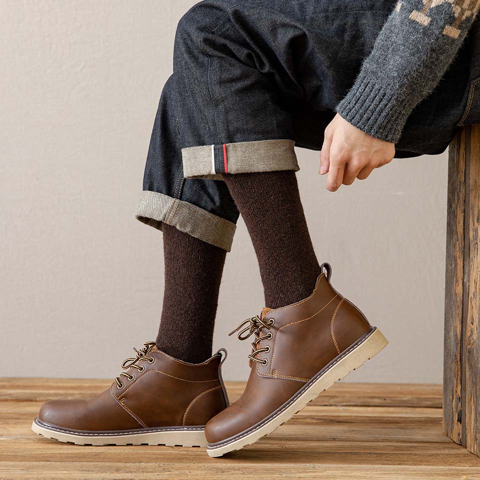 Chaussettes Longues en Laine Mérinos pour un Confort Hivernal Inégalé