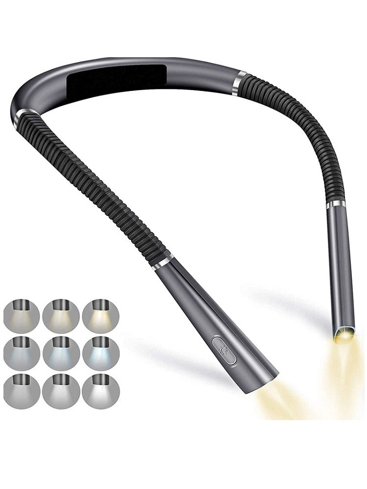 Lampe de cou flexible USB : éclairez vos nuits avec style !