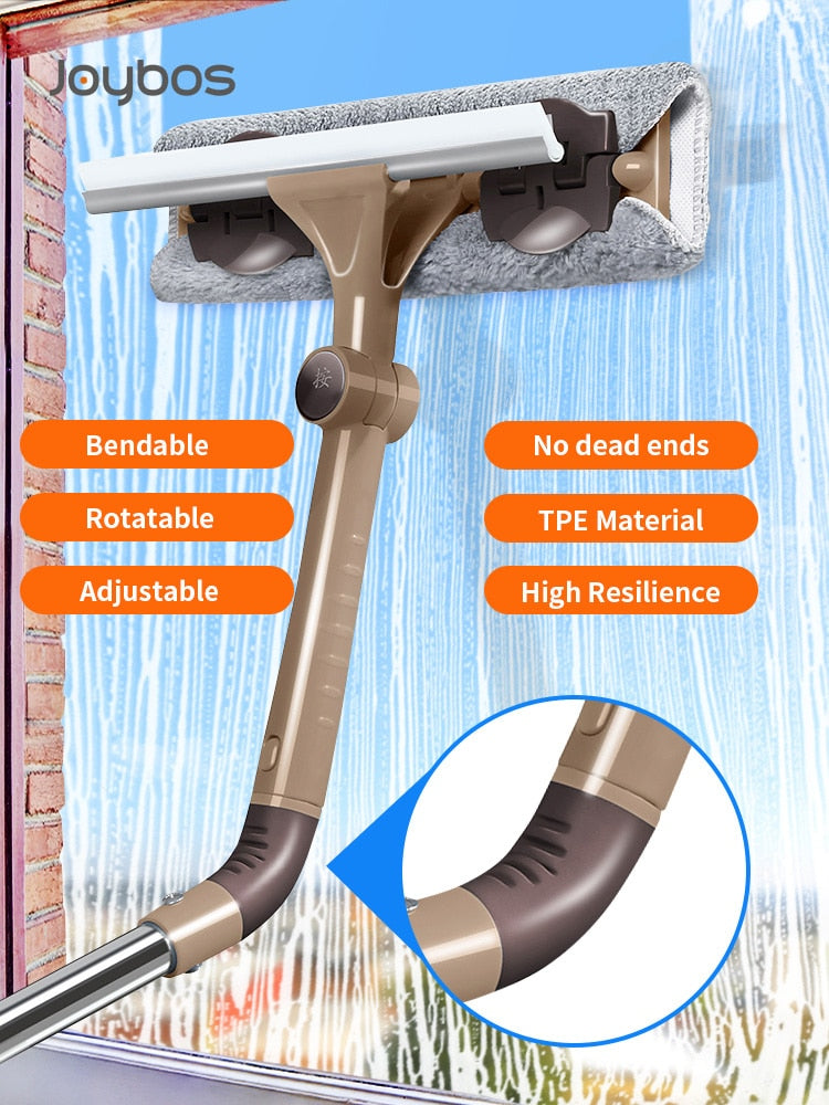 Nettoyeur de Vitres Rotatif 2 en 1 - Nettoyage Facile et Efficace