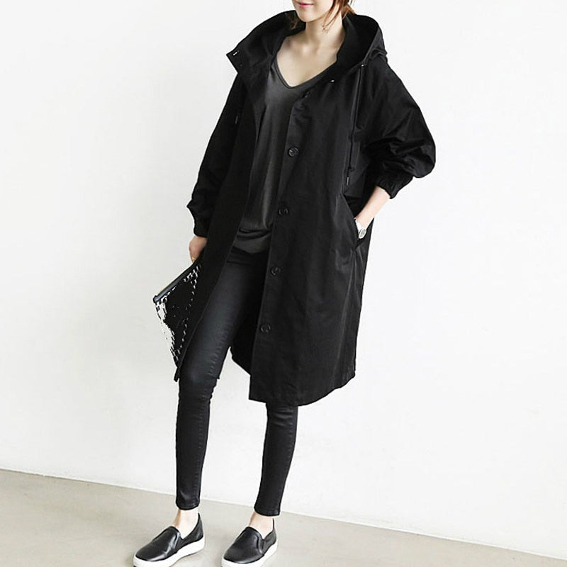 Trench-Coat Élégant Imperméable pour Femme