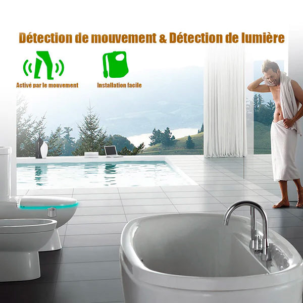 Lampe de Cuvette Intelligente Multicolore - Transformez Vos Nuits !