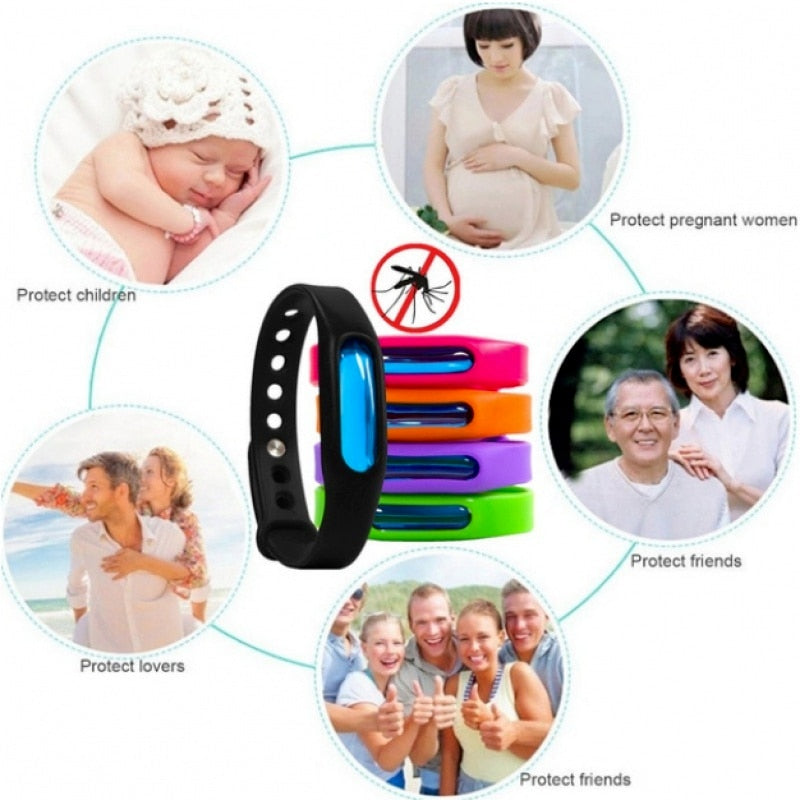 Lot de 5 - Bracelet anti-moustique
