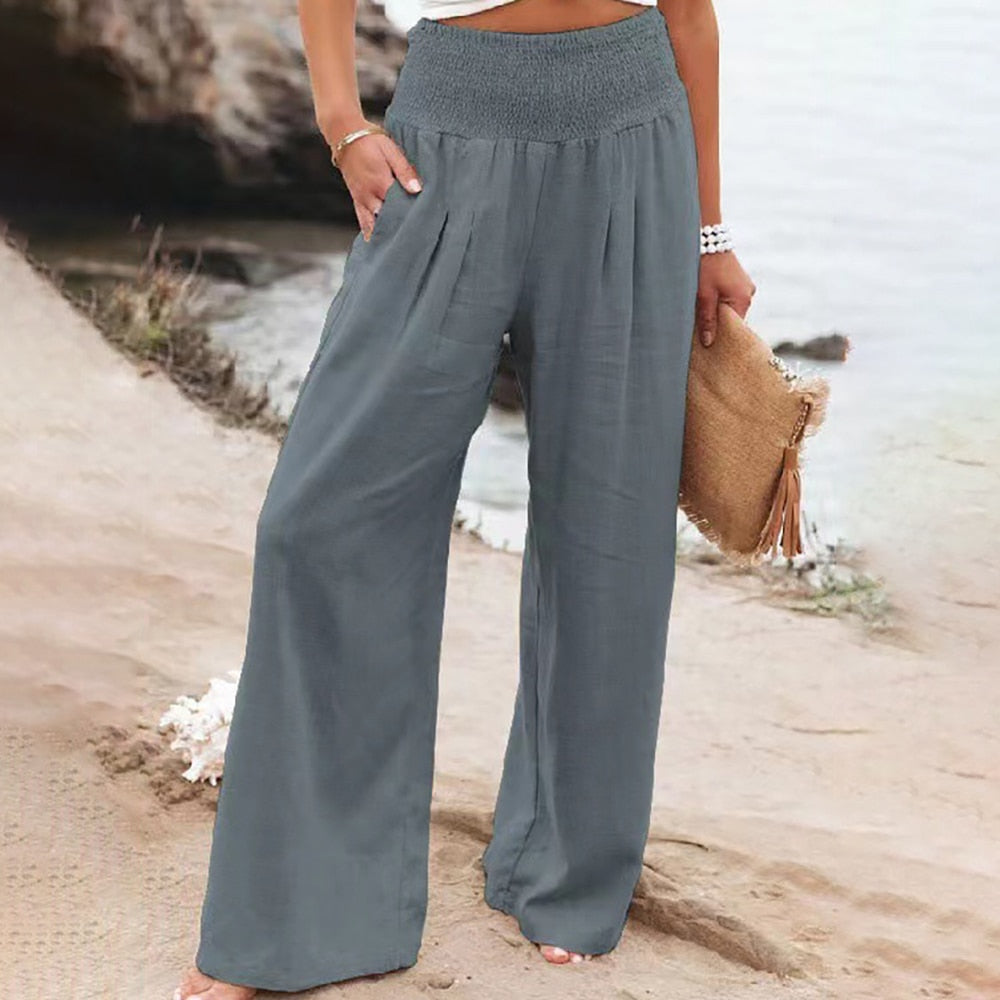 Pantalon d'été en coton léger - Élégance et confort pour vos journées ensoleillées