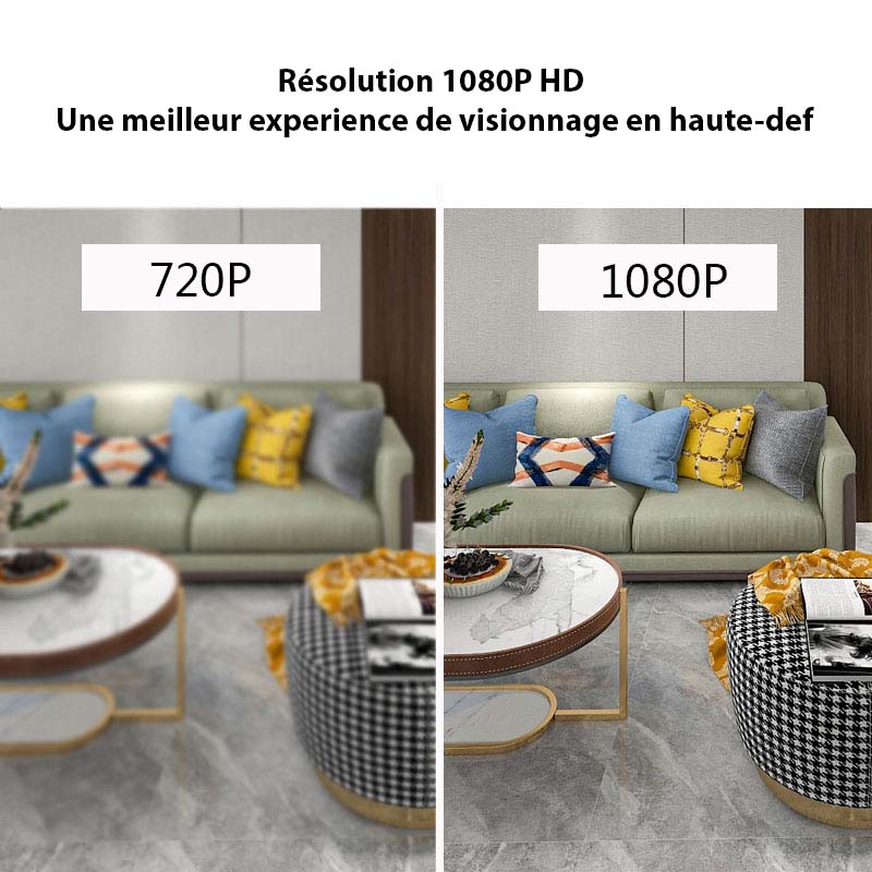 Caméra Miniature WiFi HD pour Surveillance 24/7
