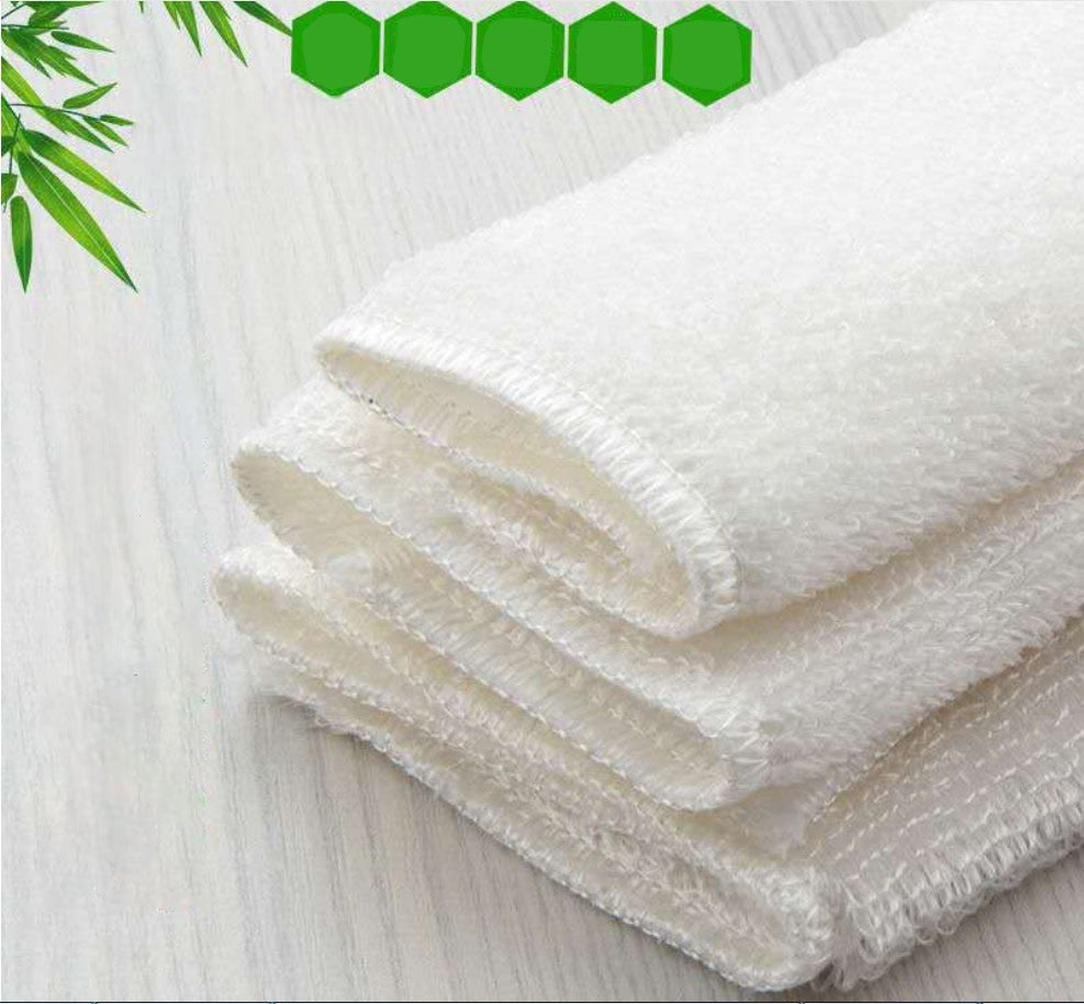Chiffons de Nettoyage en Fibre de Bambou - Pack de 5