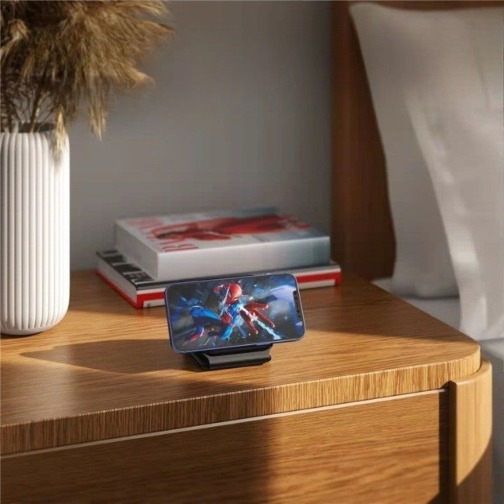 Chargeur Induction Pliable 3 en 1 - Chargez Tout en Style !