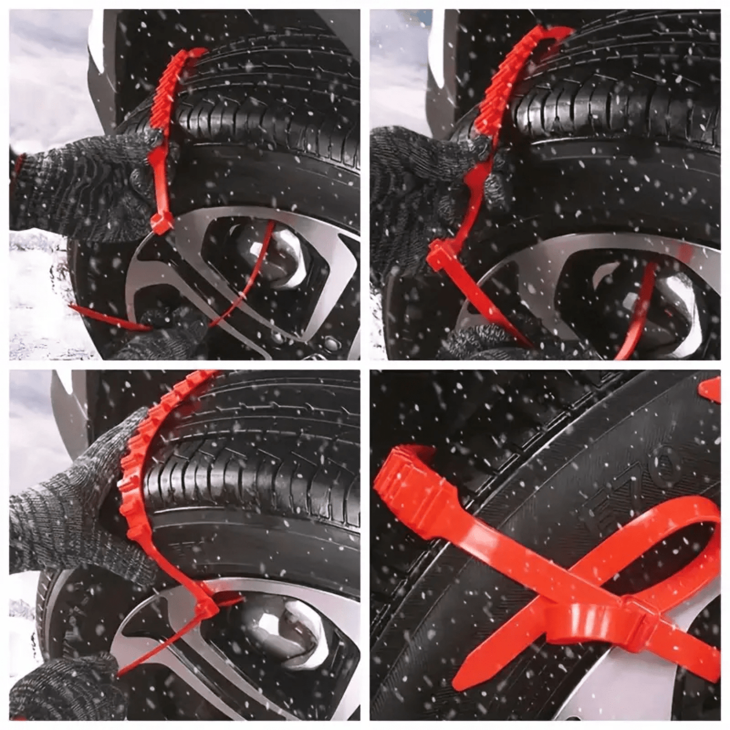 Chains SnowGrip™ – Sécurité Antidérapante Hiver pour Tous Véhicules