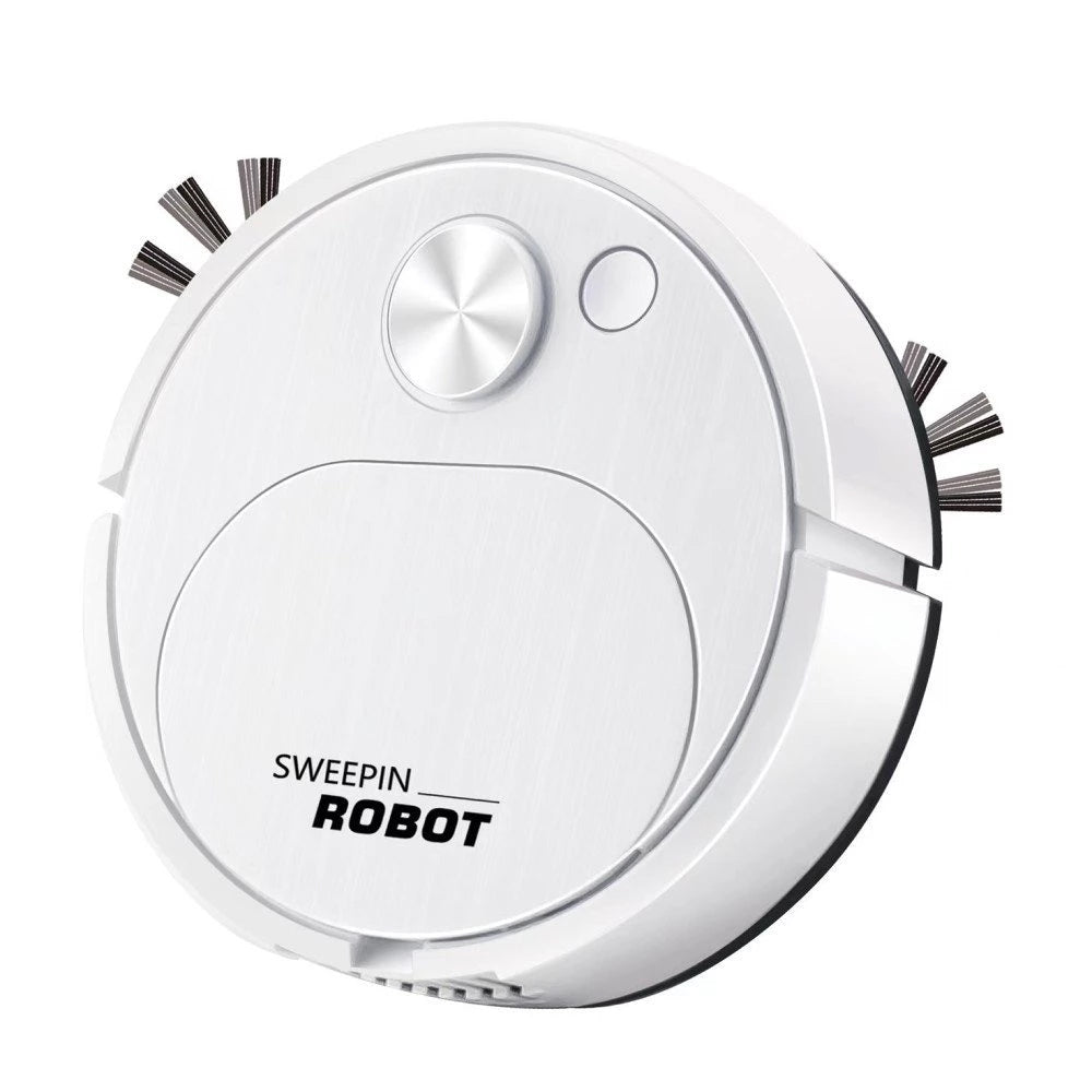 Robot Aspirateur Automatique Blanc - Nettoyage Intelligente et Silencieux
