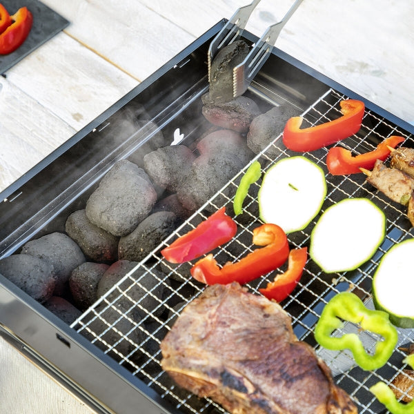 Barbecue pliable portatif à charbon, idéal pour vos grillades en plein air