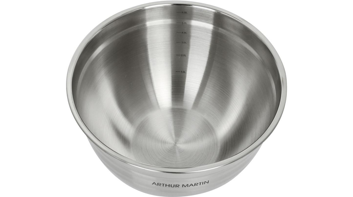 Ensemble de 3 bols de saladiers Arthur Martin avec couvercles élégants