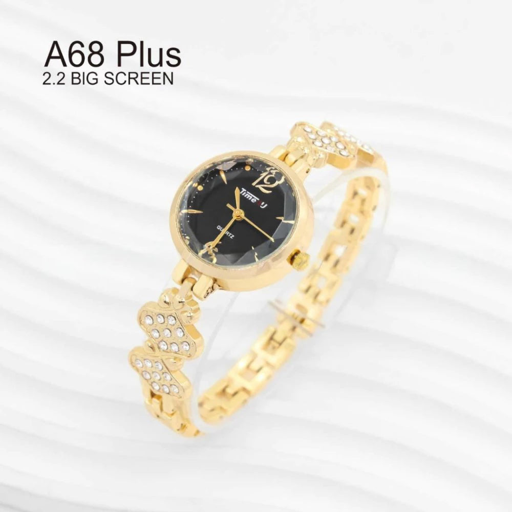 Coffret A68 Plus : Montre Connectée et Bijoux Élégants 8-en-1