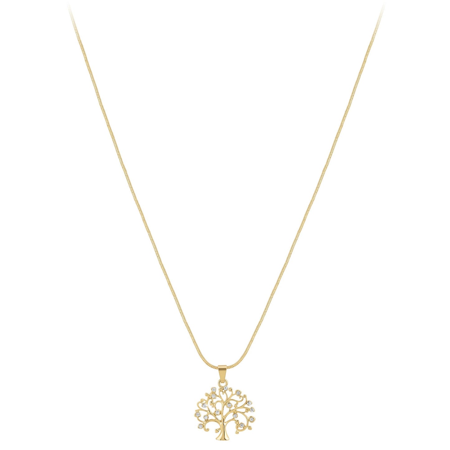 Collier Arbre de Vie doré avec Cristaux Swarovski - Élégance intemporelle