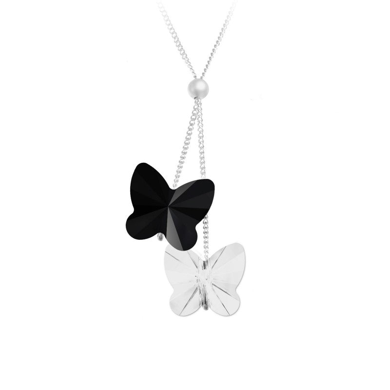 Collier Papillon Élégant en Cristaux Swarovski® Brillants