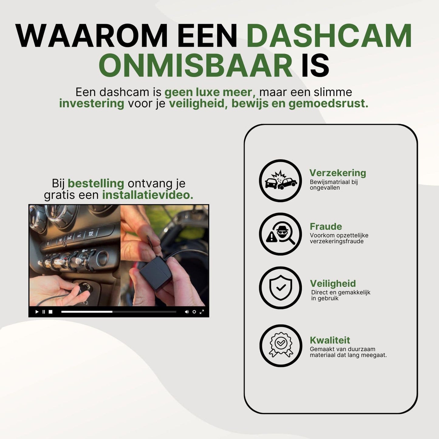 DriveVision Pro - Caméra de tableau de bord Full HD 1080P avec vision nocturne et mode parking intelligent