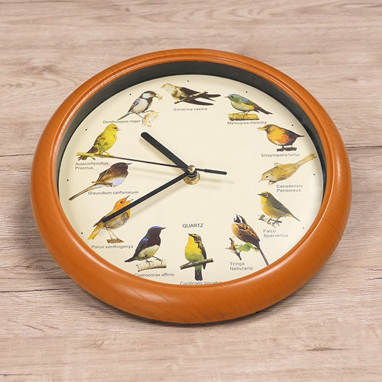 Horloge Naturelle avec 12 Chants d'Oiseaux