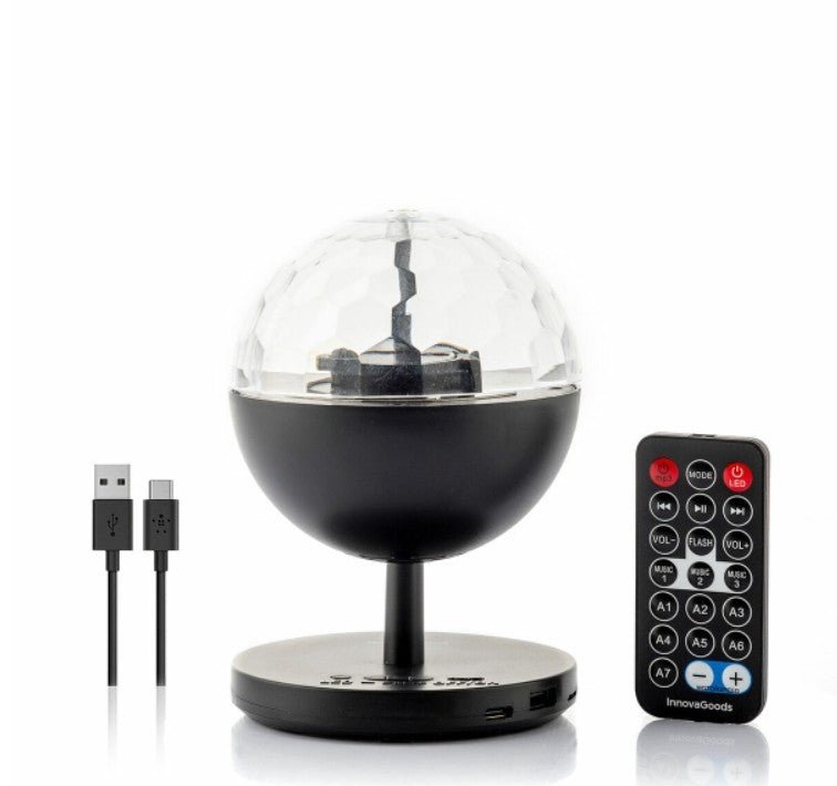 Projecteur LED Rechargeable avec Haut-parleur Bluetooth intégrés