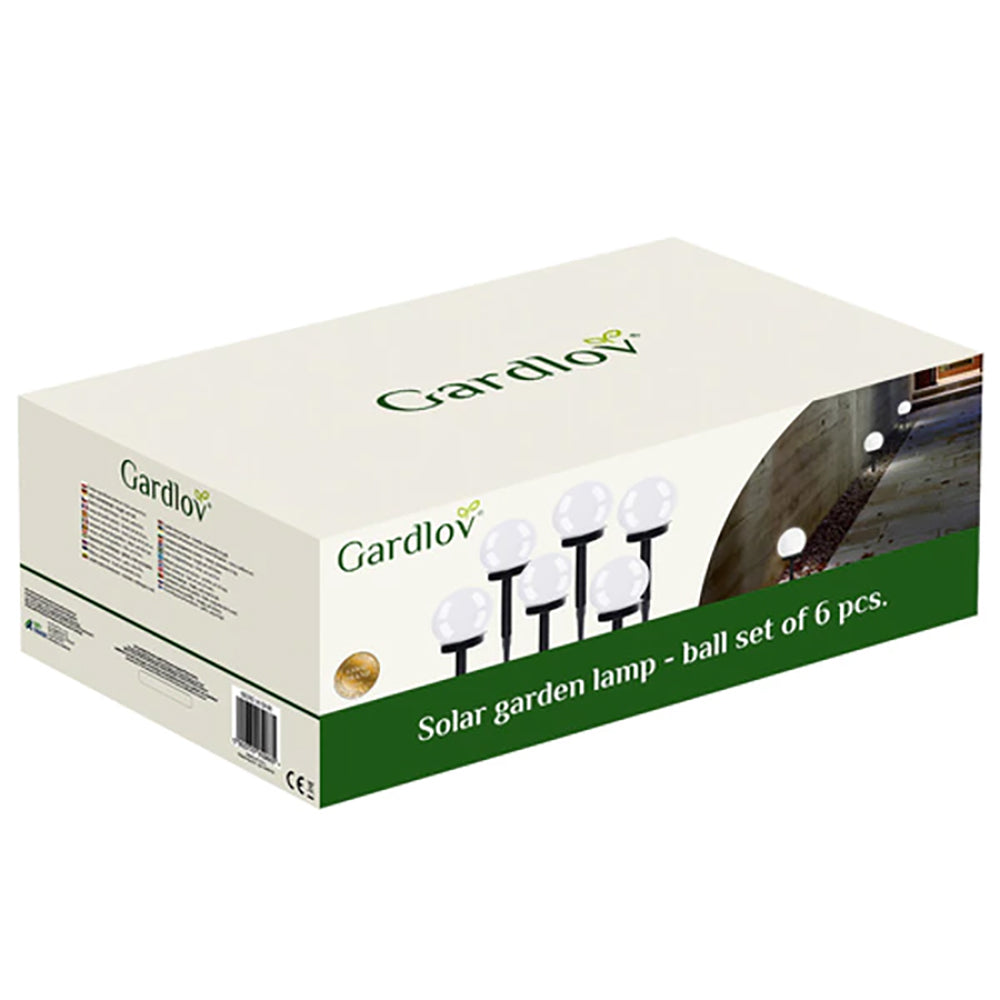 Lot de 6 lampes de jardin solaires LED - Éclairez vos soirées en plein air