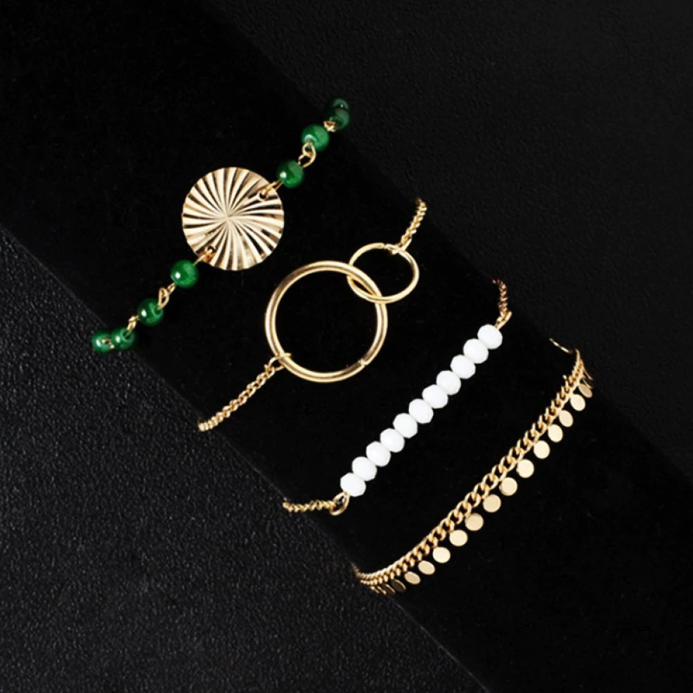 Ensemble de 4 Bracelets Bohème Chic MILEY