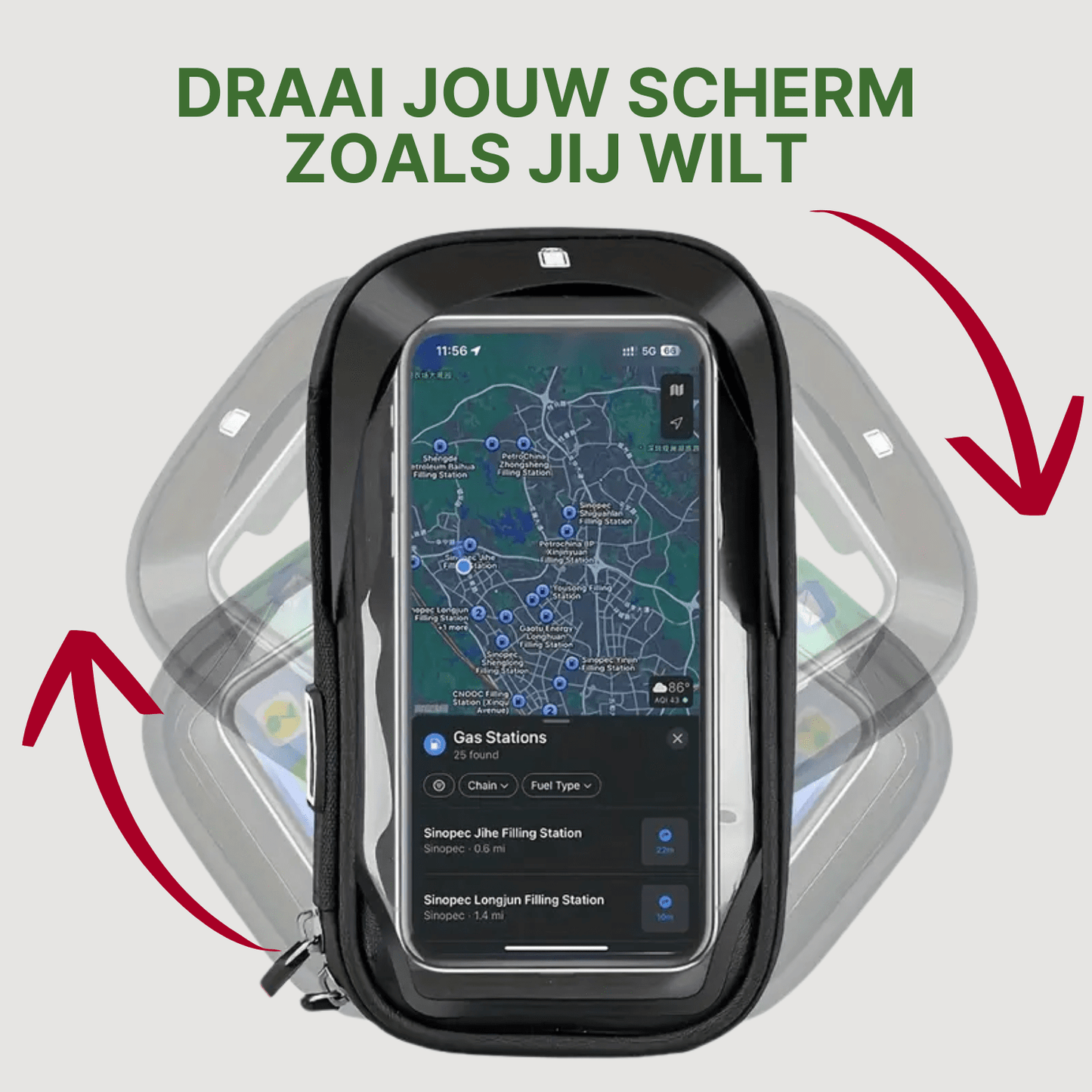 Support MotoShield™ : Le support téléphone étanche et rotatif pour vos aventures à deux roues.