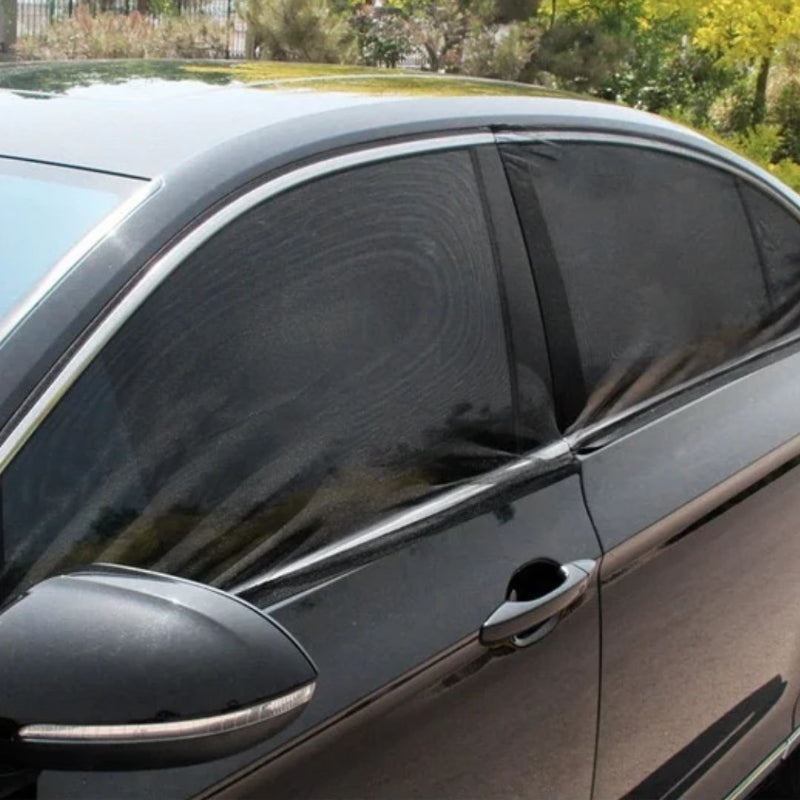 Pare-soleil voiture avec moustiquaire anti-insectes pour une conduite sereine