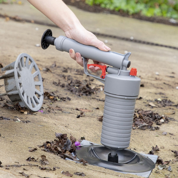 Pistolet déboucheur à air comprimé universel avec 4 adaptateurs - Efficacité garantie !