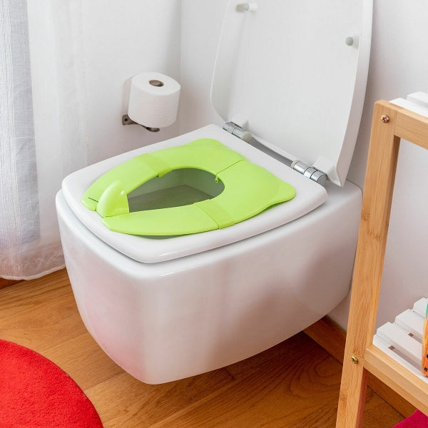 Réducteur de toilettes pliable pour enfants avec base antidérapante