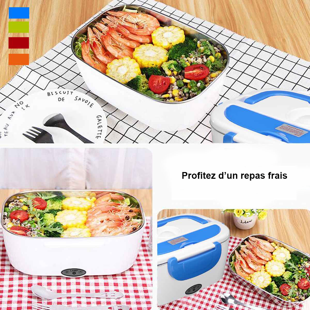 Lunch Box Chauffante - Réchauffez vos repas partout avec style !