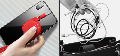 Câble USB Rétractable 3 en 1 - 1 acheté = 1 offert !