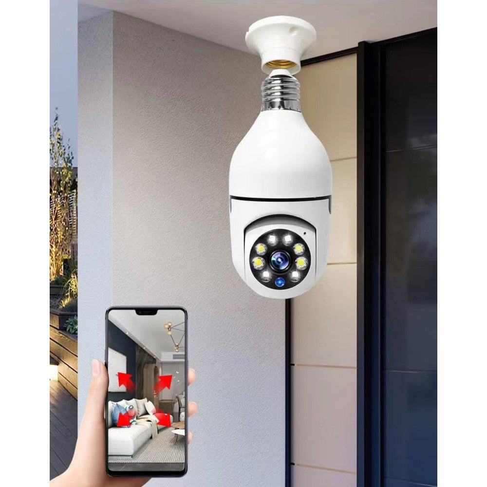 Caméra Espionne Ampoule HD avec Vision Nocturne