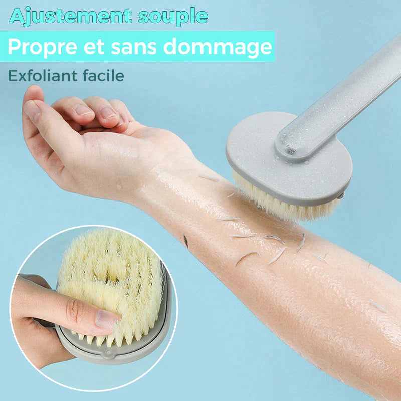 Brosse de massage et bain à manche long – Votre allié bien-être sous la douche!