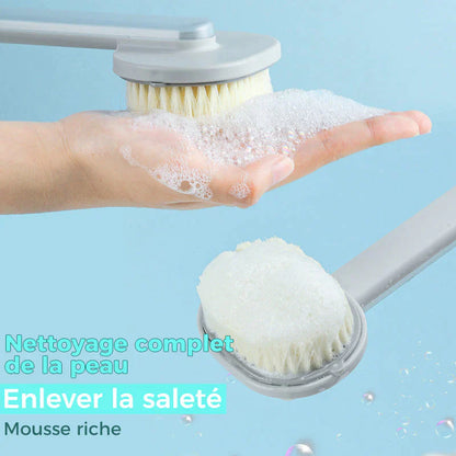 Brosse de massage et bain à manche long – Votre allié bien-être sous la douche!