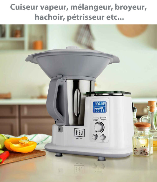Robot de cuisine multifonction BOJ avec 15 programmes et 12 vitesses