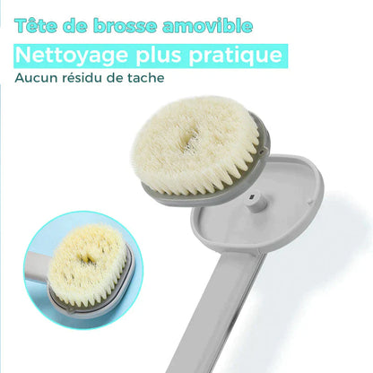 Brosse de massage et bain à manche long – Votre allié bien-être sous la douche!