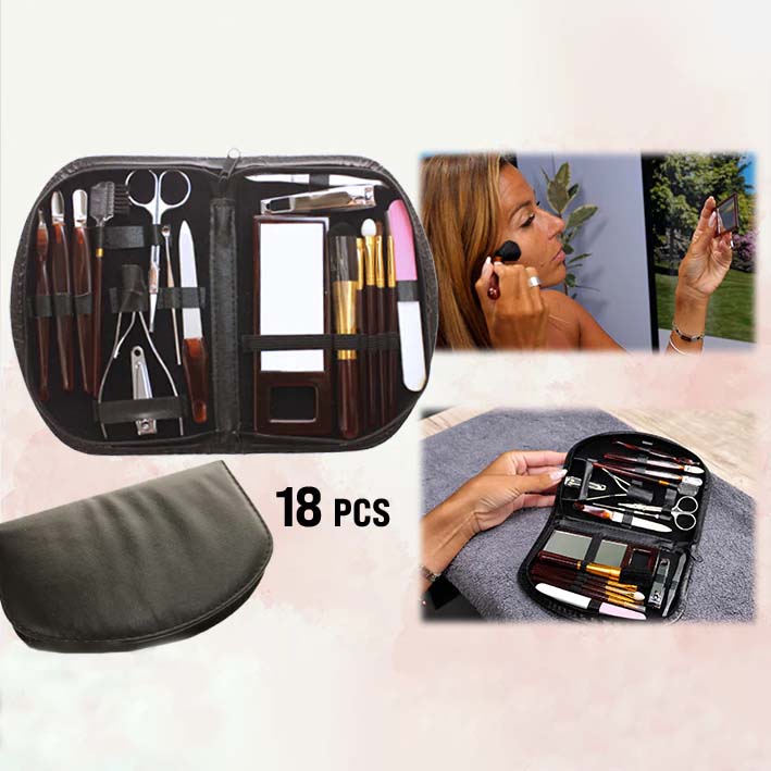 Kit Manucure et Beauté 18 Pièces Élégant et Pratique