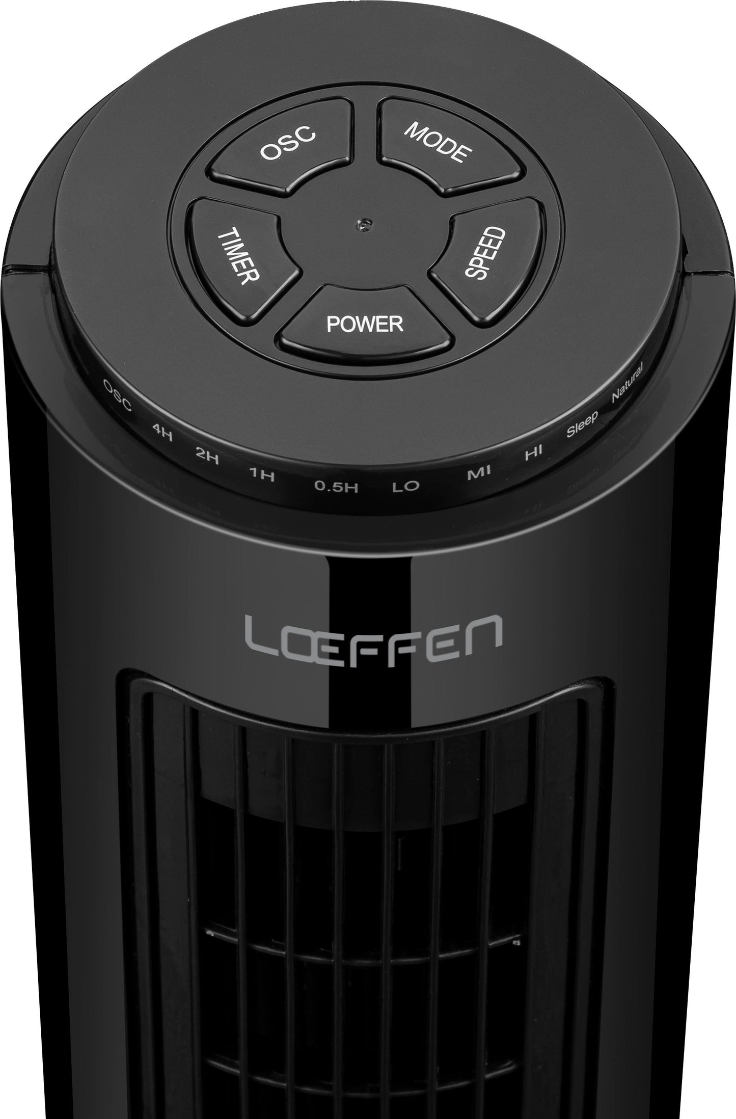 Ventilateur colonne noir avec télécommande 50W - Livraison offerte