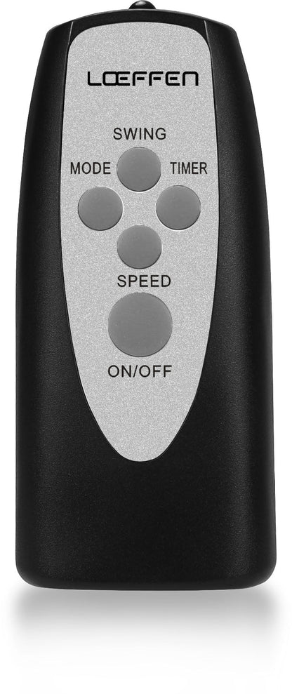 Ventilateur colonne noir avec télécommande 50W - Livraison offerte