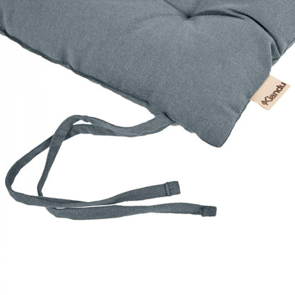 Coussin de chaise 40x40 en coton indigo - Confort et élégance