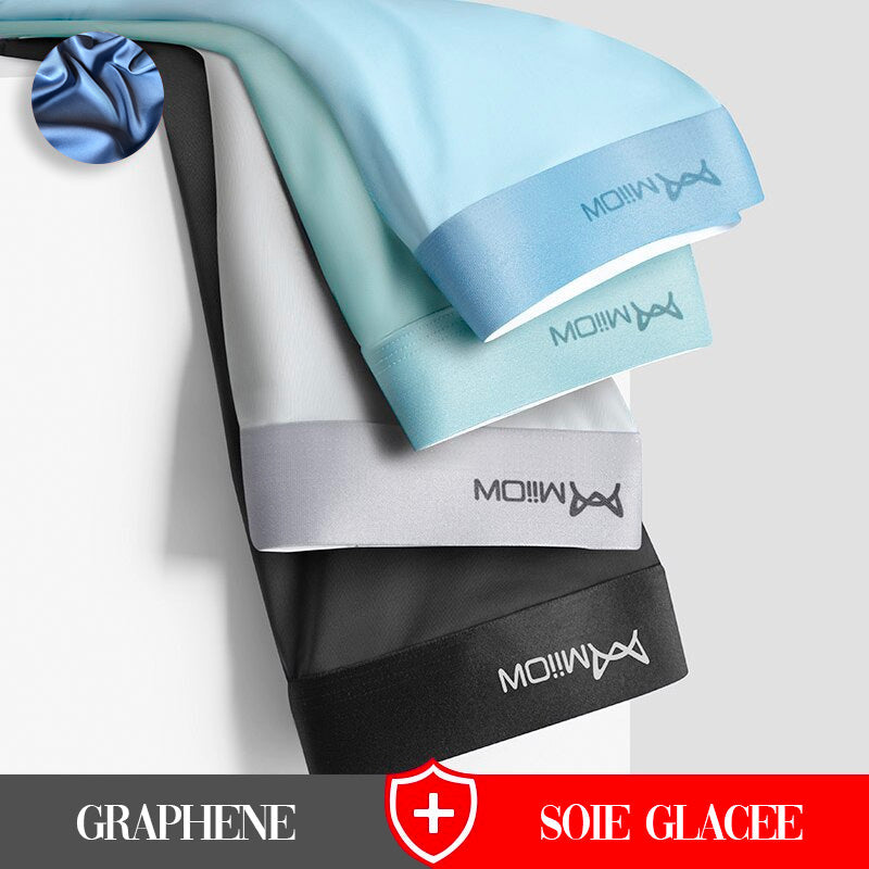 Boxer 4X Anti-Bactérien en Graphène et Soie Glacée - Confort et Élégance