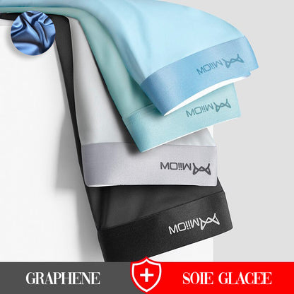 Boxer 4X Anti-Bactérien en Graphène et Soie Glacée - Confort et Élégance