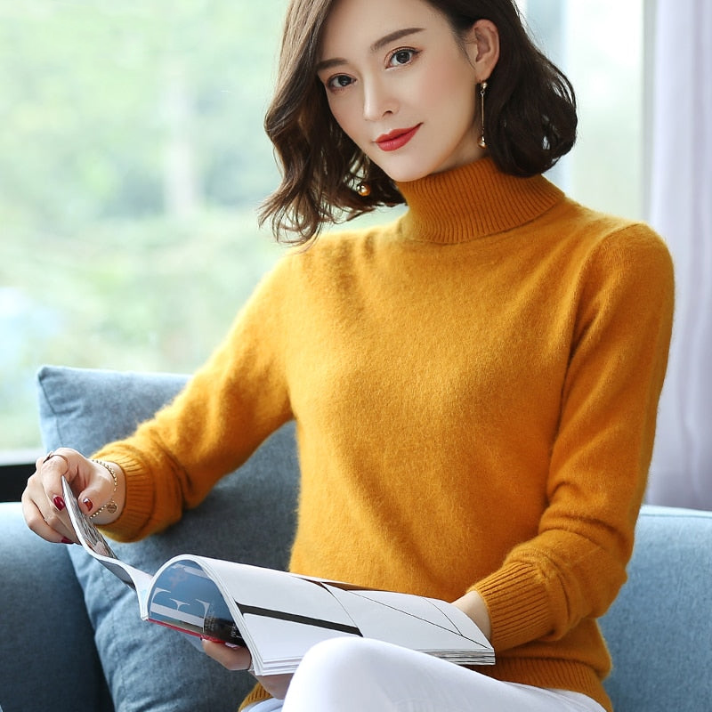 Pull col roulé en laine Paula - Élégance et confort pour toutes les occasions